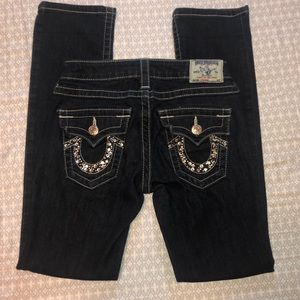 True Religion Straight Leg Jeans Size 26 (2)